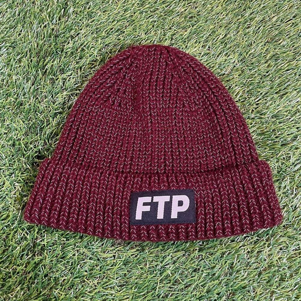 Ftp Men's Burgundy and Red Hat